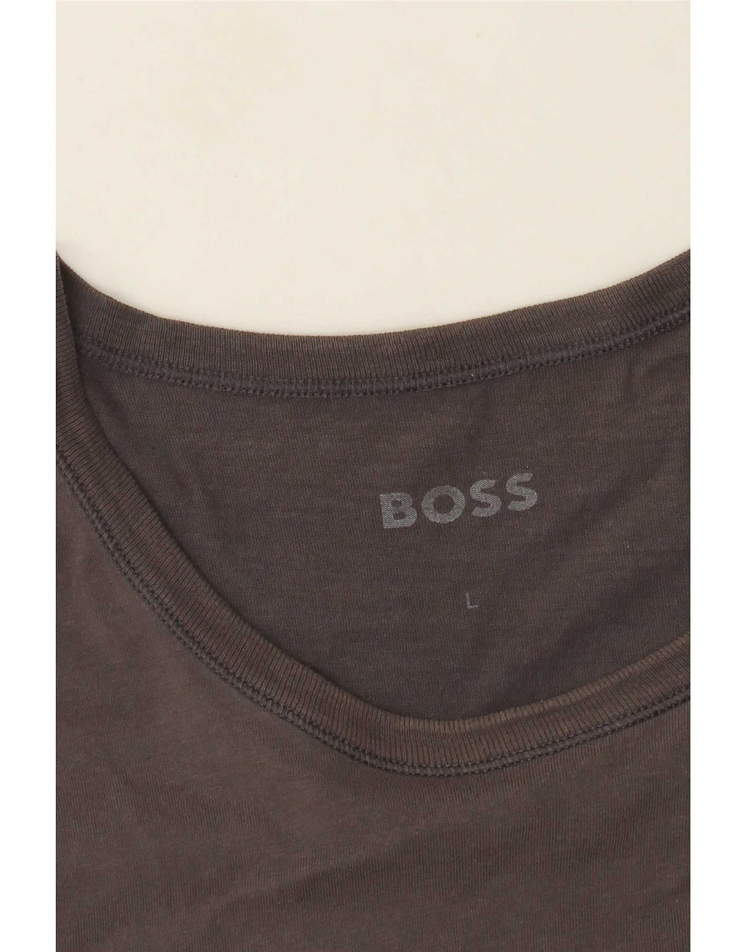 Hugo Boss Womens T-Shirt Top UK 14 Large Grey