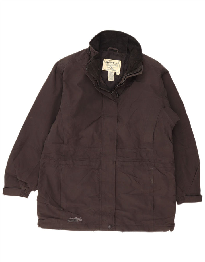 EDDIE BAUER Womens Weather Edge Windbreaker Jacket UK 10 Small Black