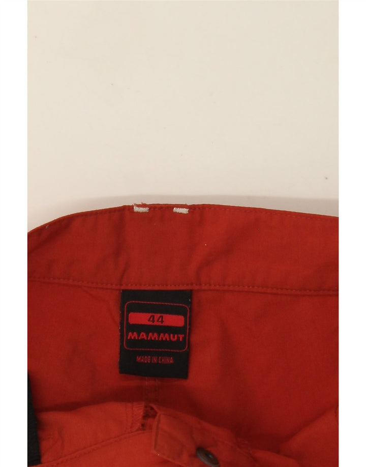 MAMMUT Womens Straight Cargo Trousers EU 44 XL W36 L30 Red Nylon