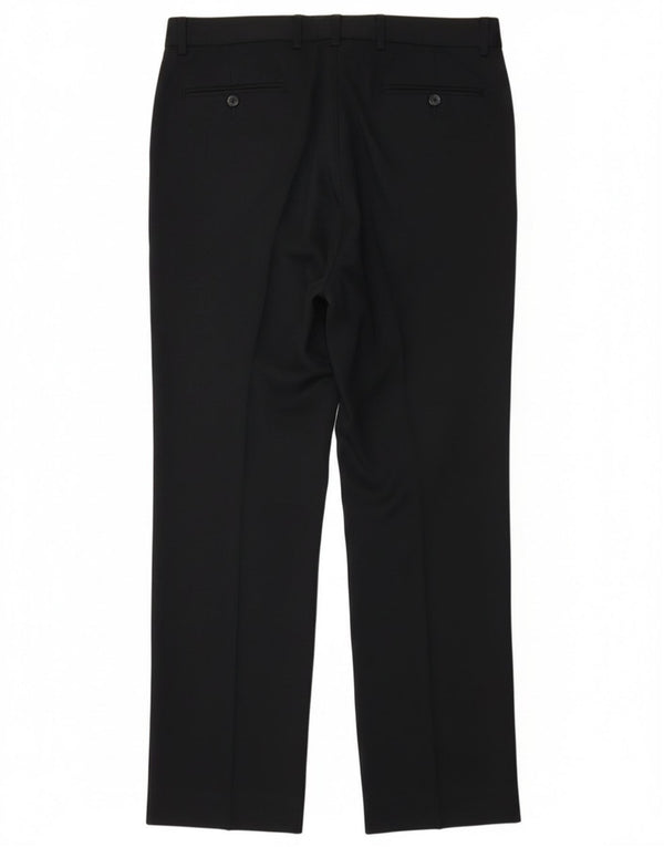 St. Bernard Womens Straight Suit Trousers EU 42 Large W32 L31 Navy Blue