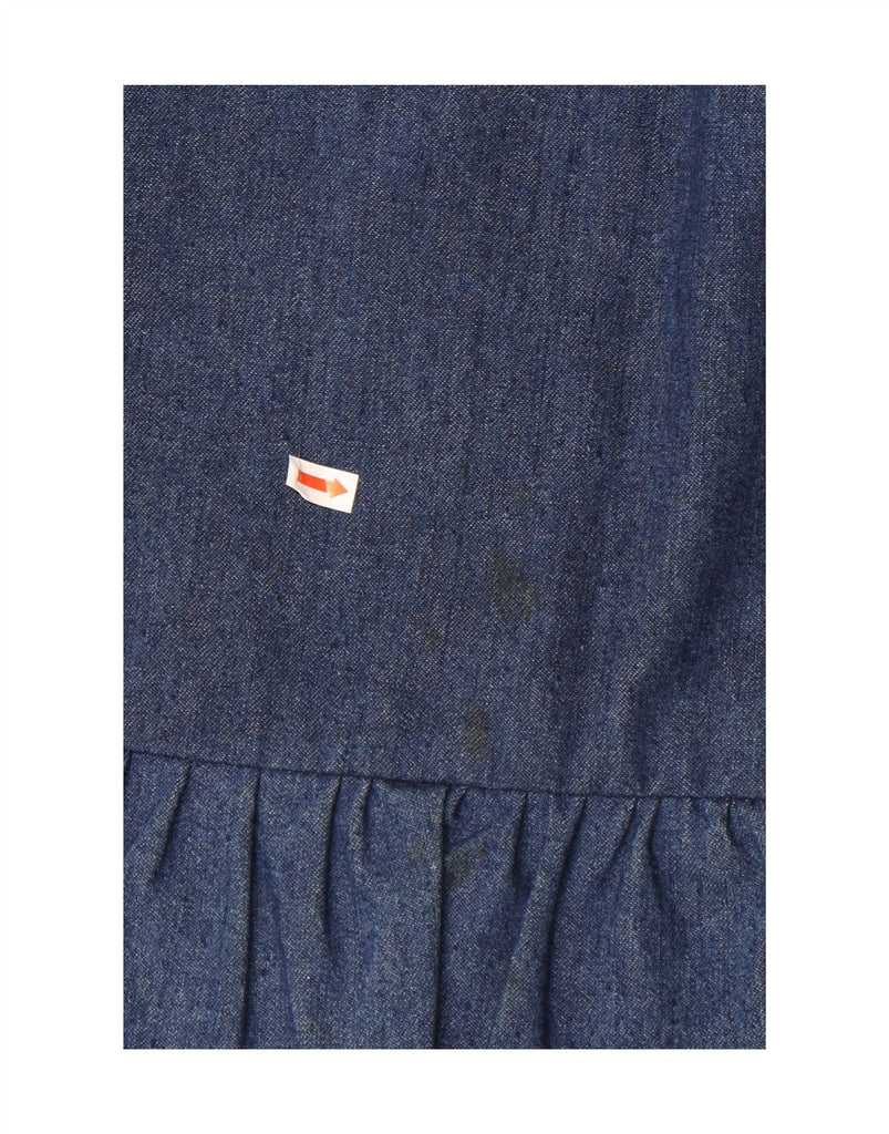 CRISTINA DE BRAUD Womens Denim Ruffle Skirt IT 40 Small W28  Blue Cotton Vintage Cristina De Braud and Second-Hand Cristina De Braud from Messina Hembry 