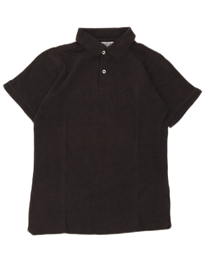 Reebok Mens Polo Shirt Small Black Cotton