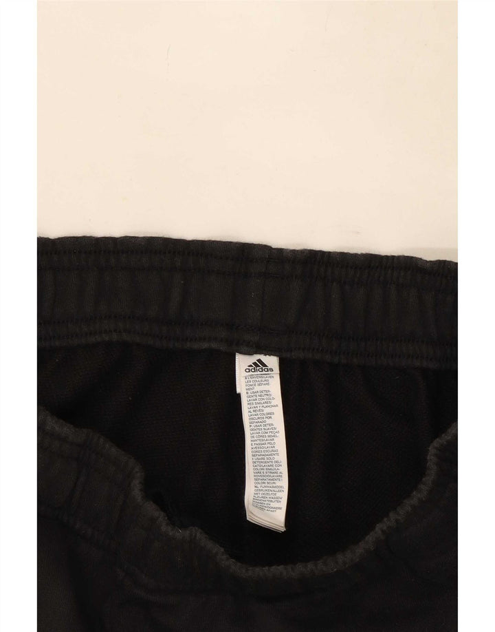 Adidas Mens Tracksuit Trousers XS Black Cotton
