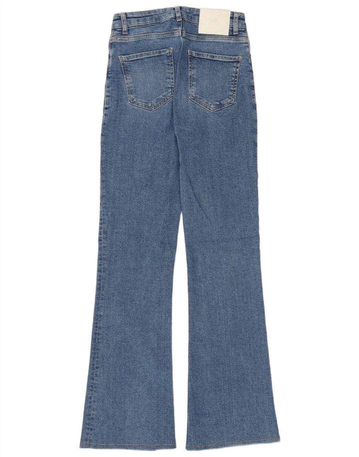Zara Womens Flared Jeans EU 34 2XS W24 L31 Blue