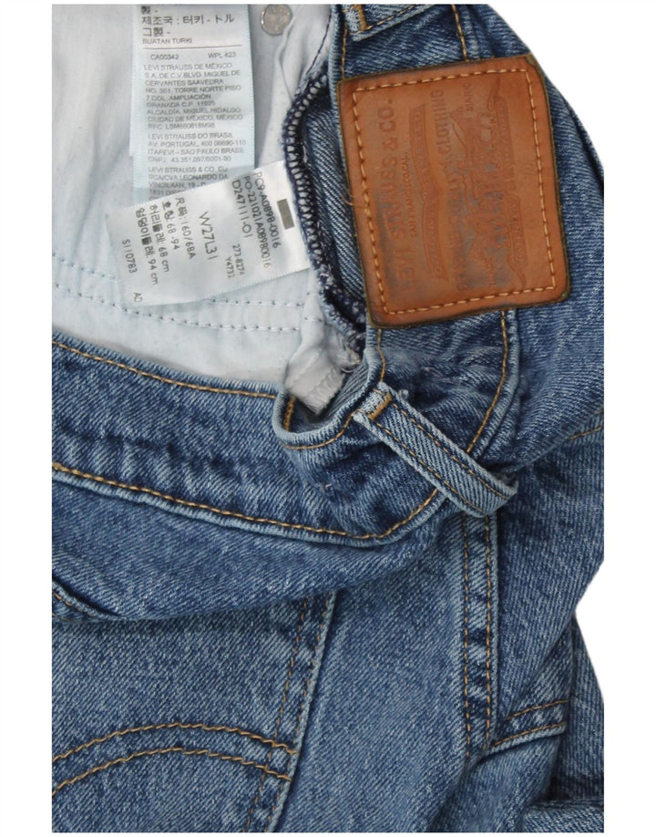 Levi's Womens High Waist Jeans W27 L31 Blue Cotton