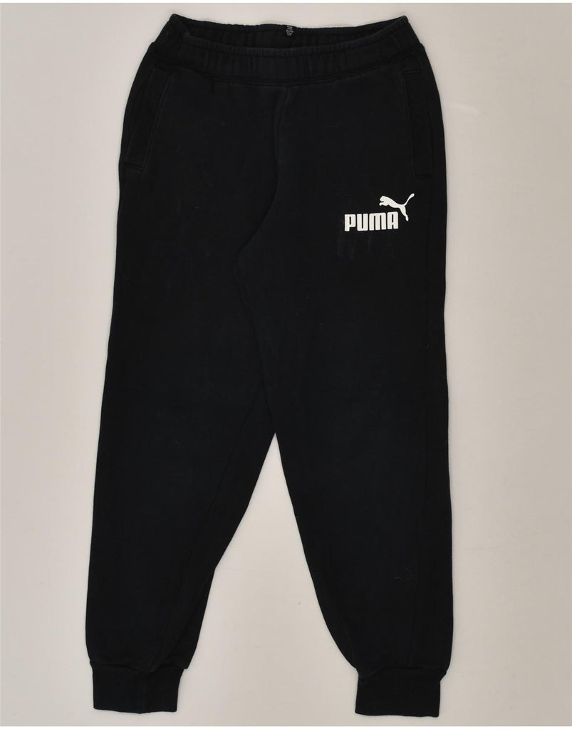 PUMA Boys Tracksuit Trousers Joggers 11-12 Years Black | Vintage Puma | Thrift | Second-Hand Puma | Used Clothing | Messina Hembry 