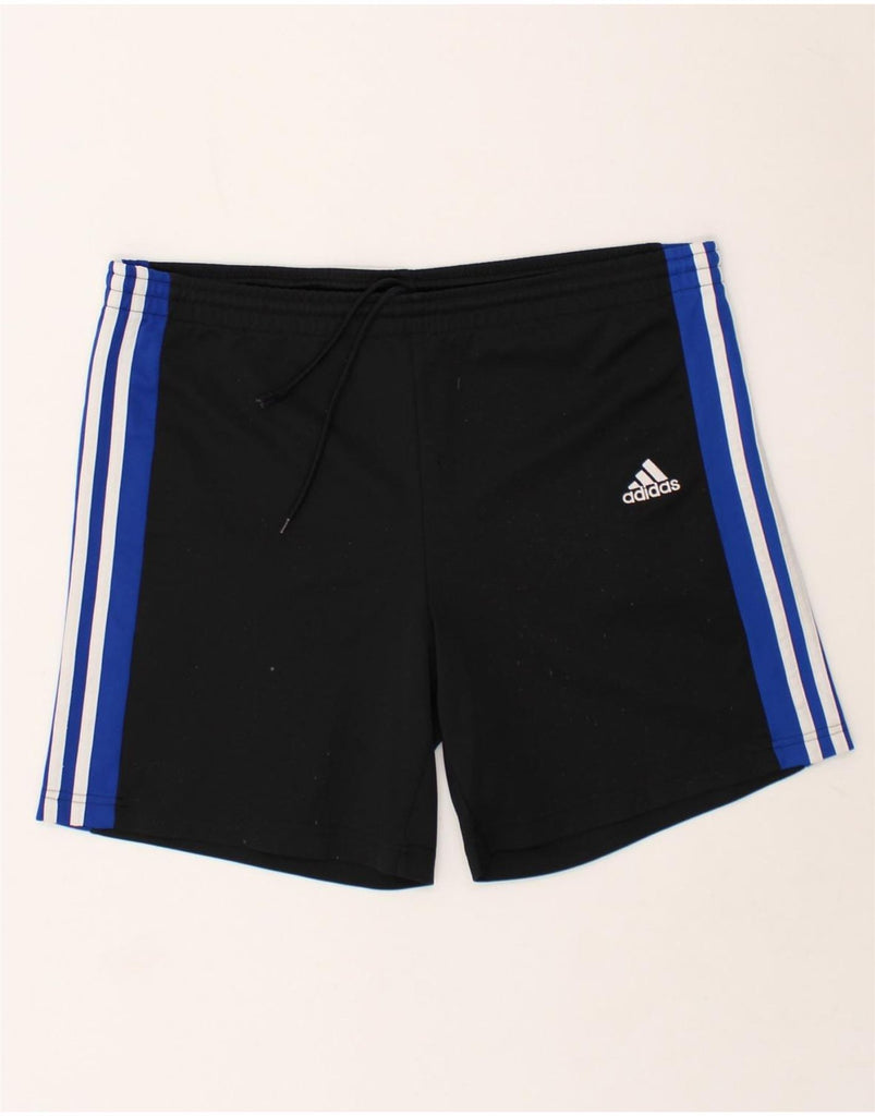 ADIDAS Mens Sport Shorts Medium Black Polyester | Vintage Adidas | Thrift | Second-Hand Adidas | Used Clothing | Messina Hembry 