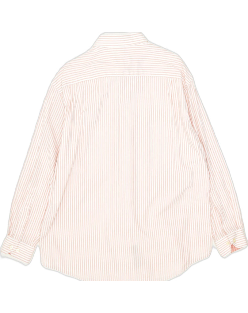 NAUTICA Mens Classic Fit Shirt Size 16 1/2 Large Pink Pinstripe Cotton | Vintage | Thrift | Second-Hand | Used Clothing | Messina Hembry 