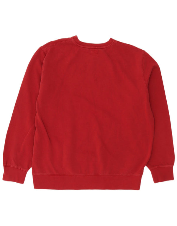 Levi's Mens Standard Fit Sweatshirt Jumper Large Red Cotton