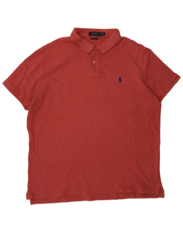 Polo Ralph Lauren Mens Custom Slim Fit Shirt XL Red Cotton