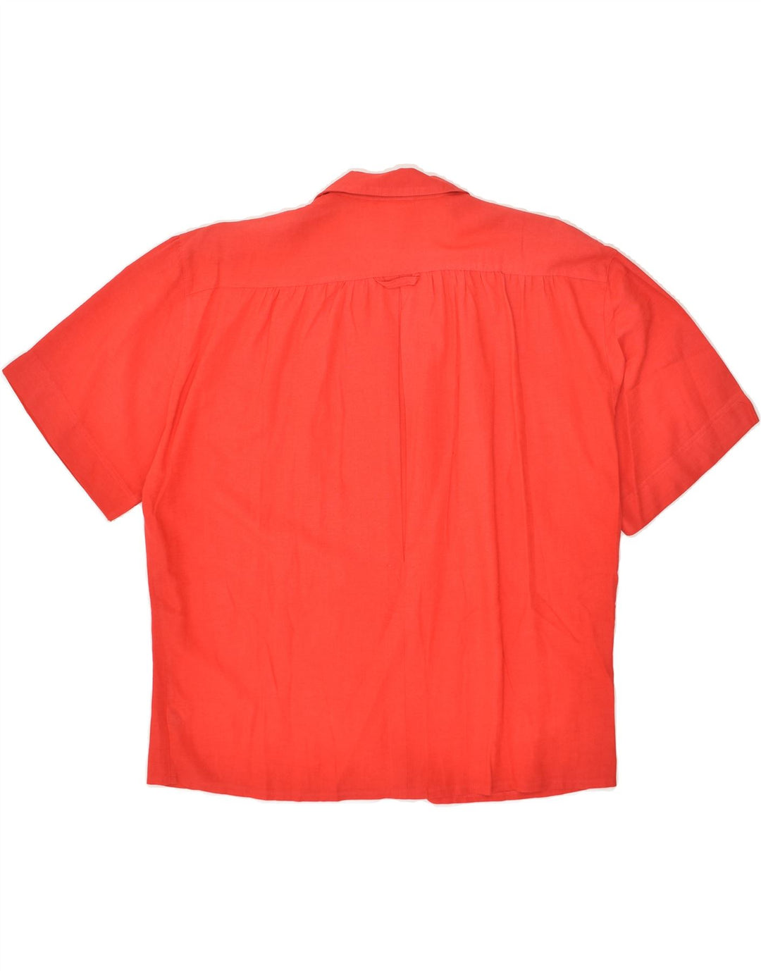 TRU Womens Short Sleeve Shirt EU 38 Medium Red Viscose | Vintage Tru | Thrift | Second-Hand Tru | Used Clothing | Messina Hembry 