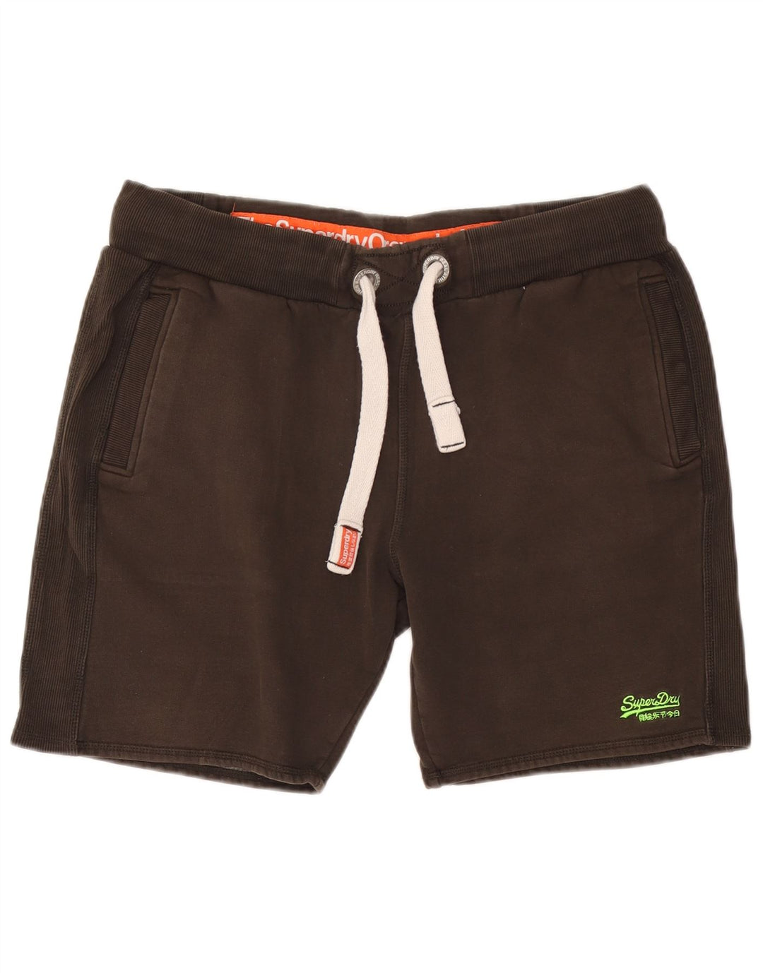 Superdry Mens Sport Shorts XL Brown Cotton
