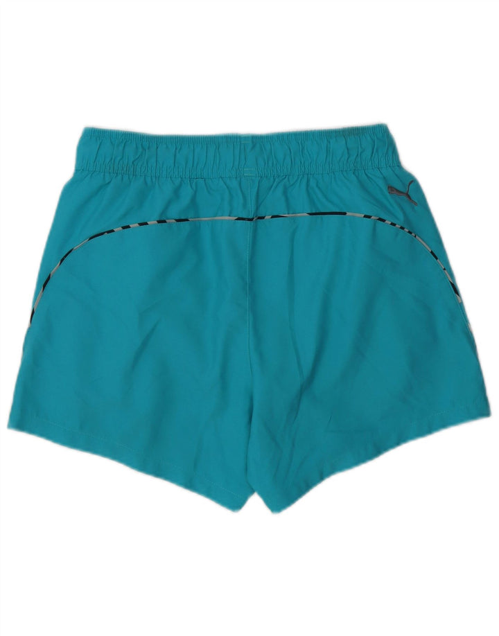 Puma Womens Swimming Shorts UK 8 Small Blue Polyester