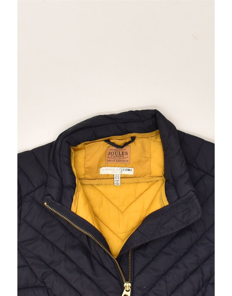 JOULES Womens Padded Jacket UK 8 Small  Navy Blue Polyester | Vintage Joules | Thrift | Second-Hand Joules | Used Clothing | Messina Hembry 