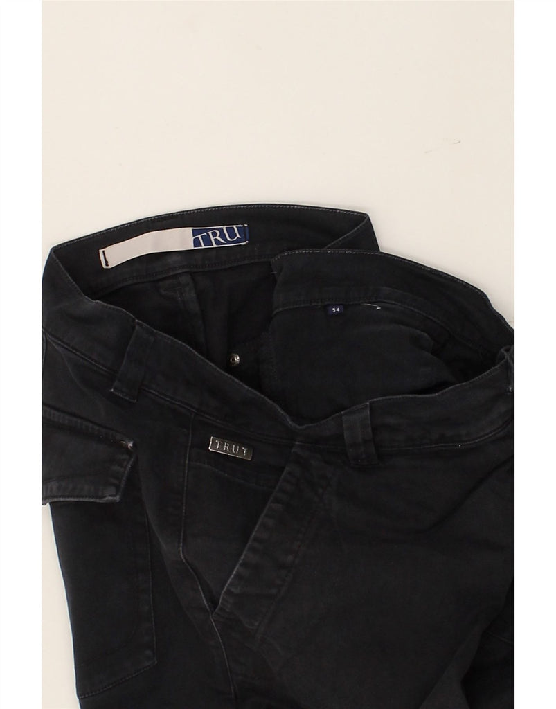 TRU Mens Skinny Cropped Jeans W36 L27 Navy Blue | Vintage Tru | Thrift | Second-Hand Tru | Used Clothing | Messina Hembry 