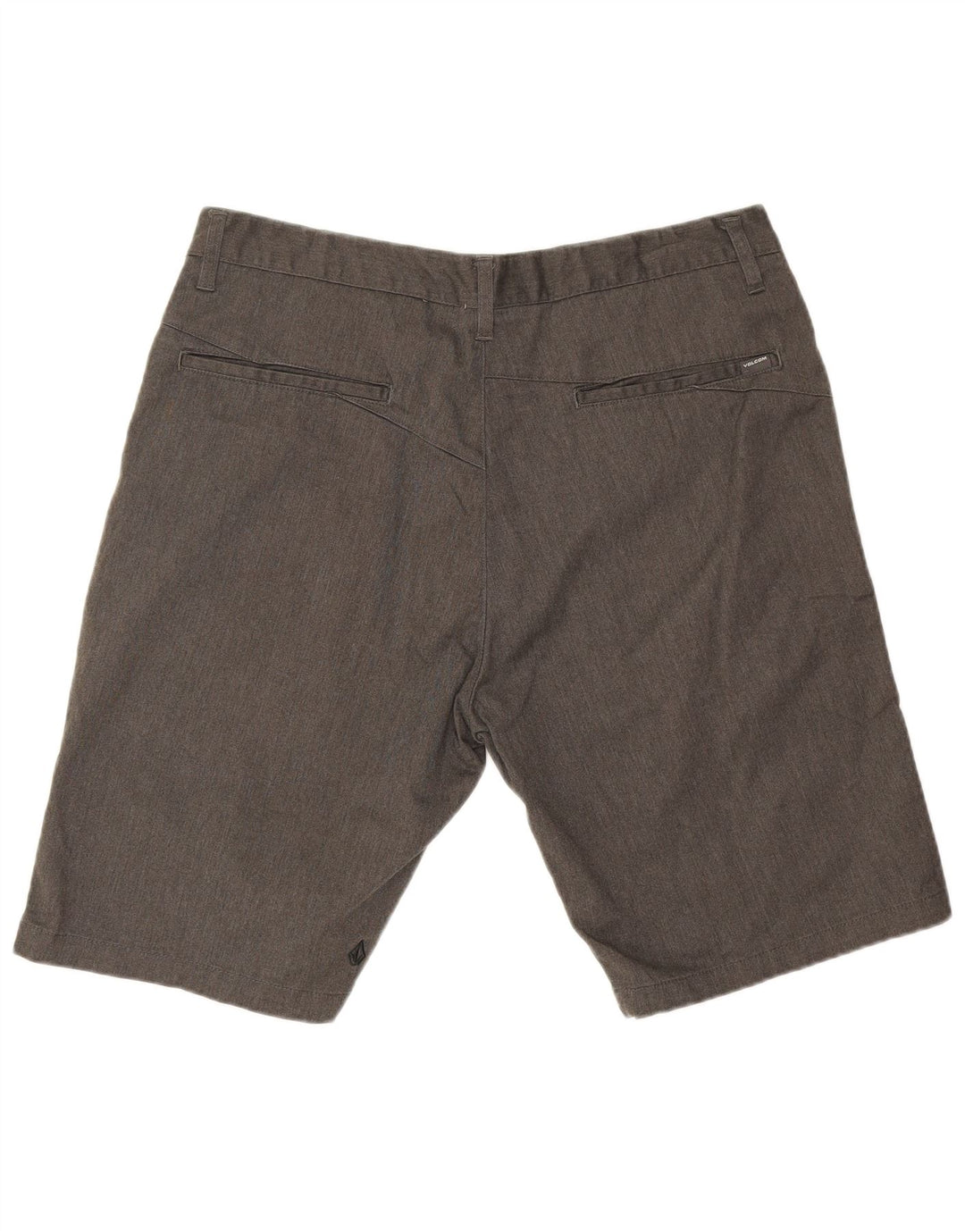 Volcom Mens Chino Shorts W36 Large Grey Cotton