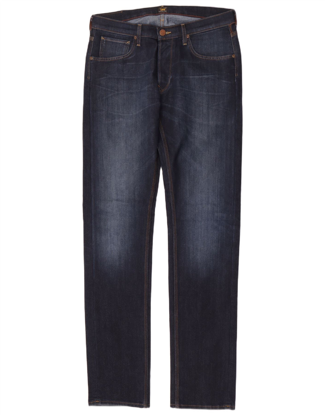Lee Mens Daren Slim Jeans W33 L36 Navy Blue Cotton