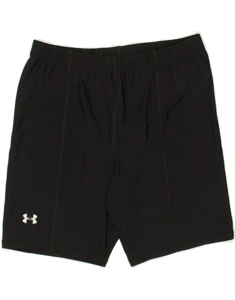 UNDER ARMOUR Womens Sport Shorts US 0 2XS Black Nylon | Vintage Under Armour | Thrift | Second-Hand Under Armour | Used Clothing | Messina Hembry 