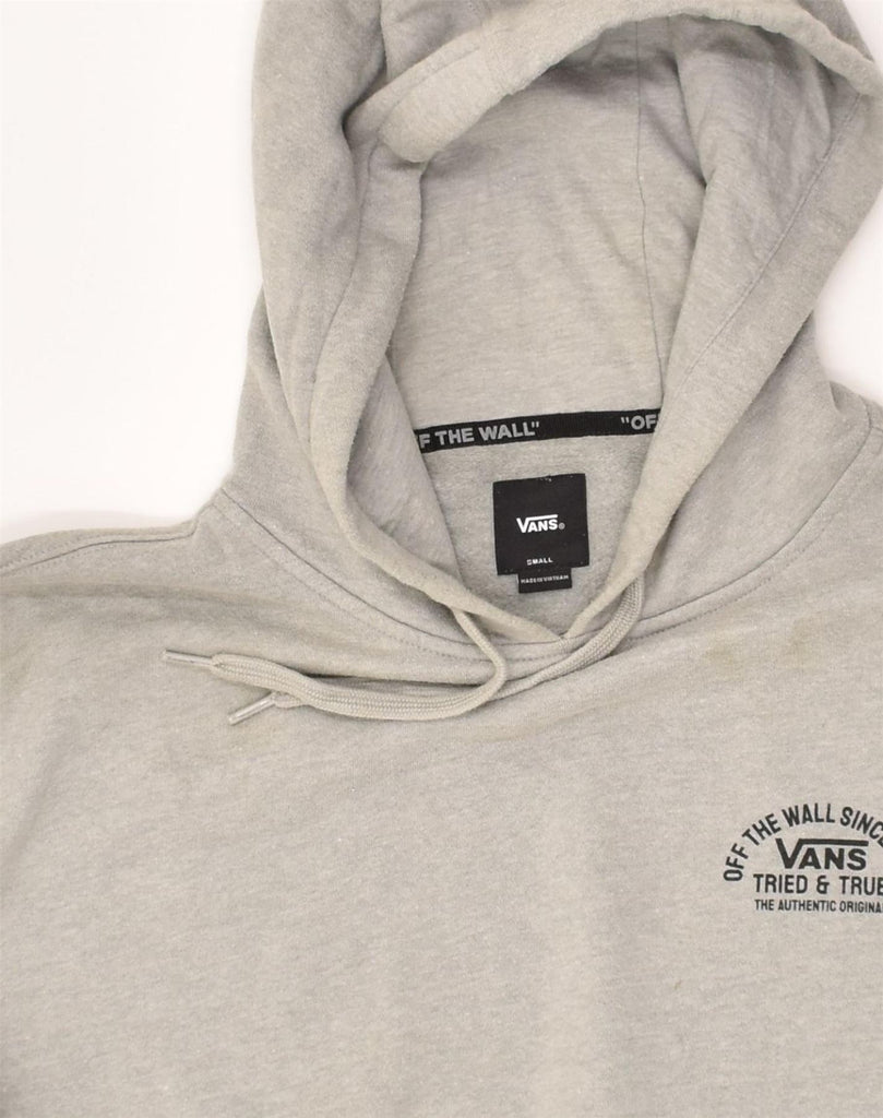 VANS Mens Graphic Hoodie Jumper Small Grey Cotton | Vintage Vans | Thrift | Second-Hand Vans | Used Clothing | Messina Hembry 