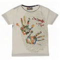 Desigual Womens Graphic T-Shirt Top UK 14 Medium White