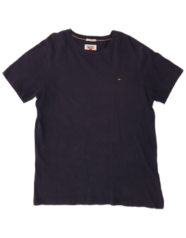 Tommy Hilfiger Mens T-Shirt Top Large Navy Blue