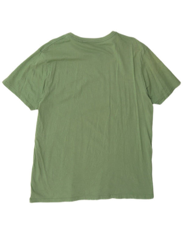 Jack Wills Mens Classic Fit T-Shirt Top XL Green Cotton