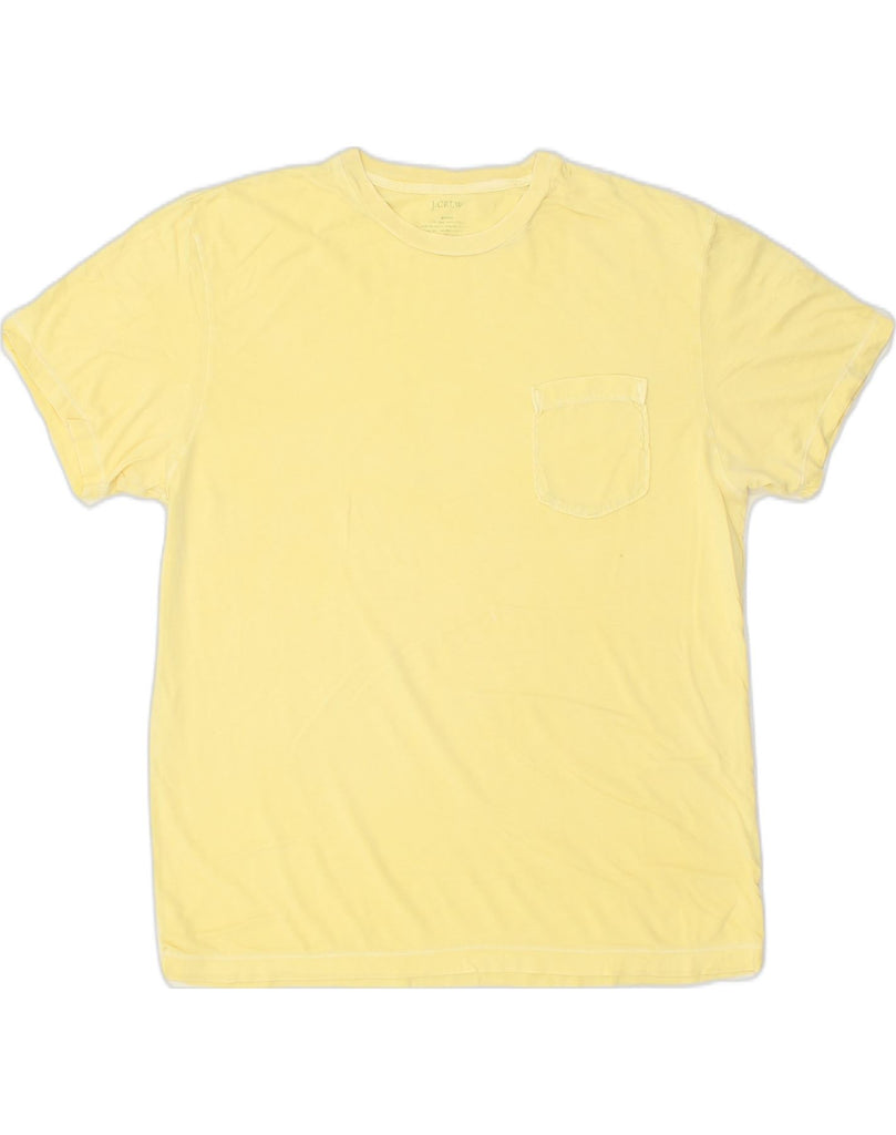 J. CREW Mens T-Shirt Top Medium Yellow Cotton | Vintage J. Crew | Thrift | Second-Hand J. Crew | Used Clothing | Messina Hembry 