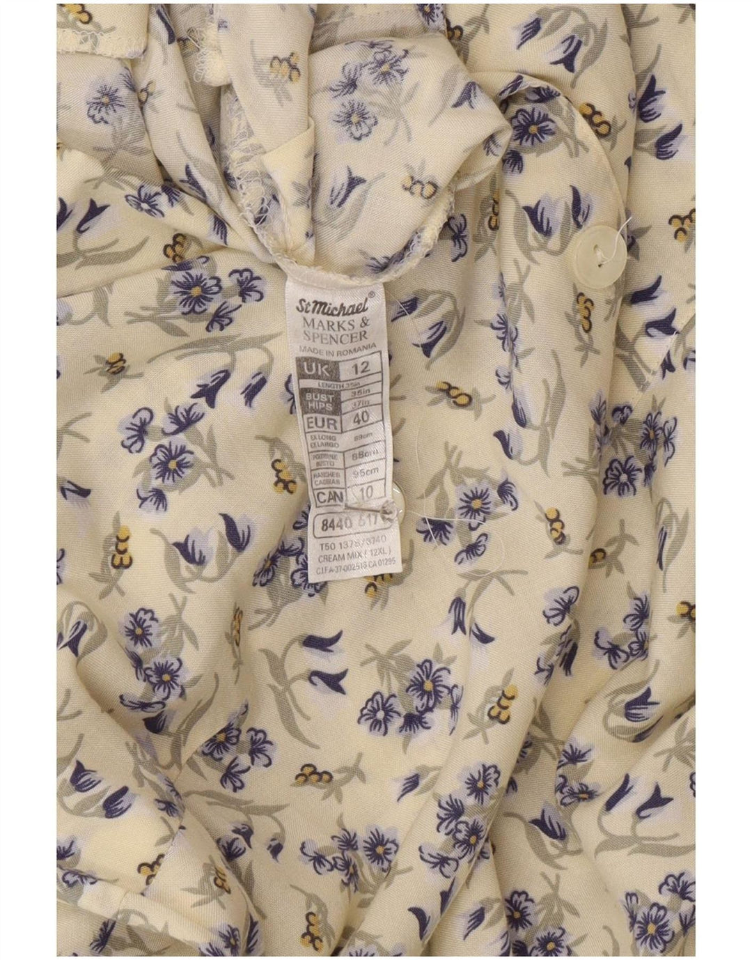 Marks & Spencer Womens Short Sleeve Shirt Dress UK 12 Medium Beige