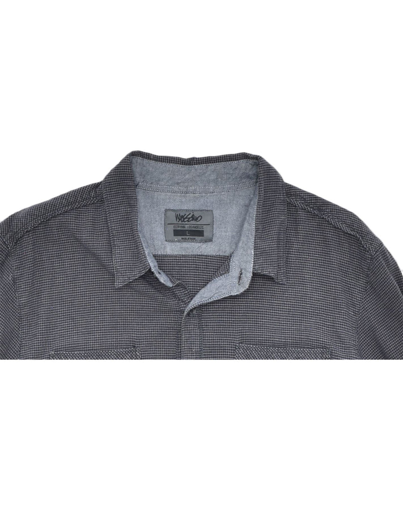 MOSSIMO Mens Shirt Large Grey Cotton | Vintage | Thrift | Second-Hand | Used Clothing | Messina Hembry 