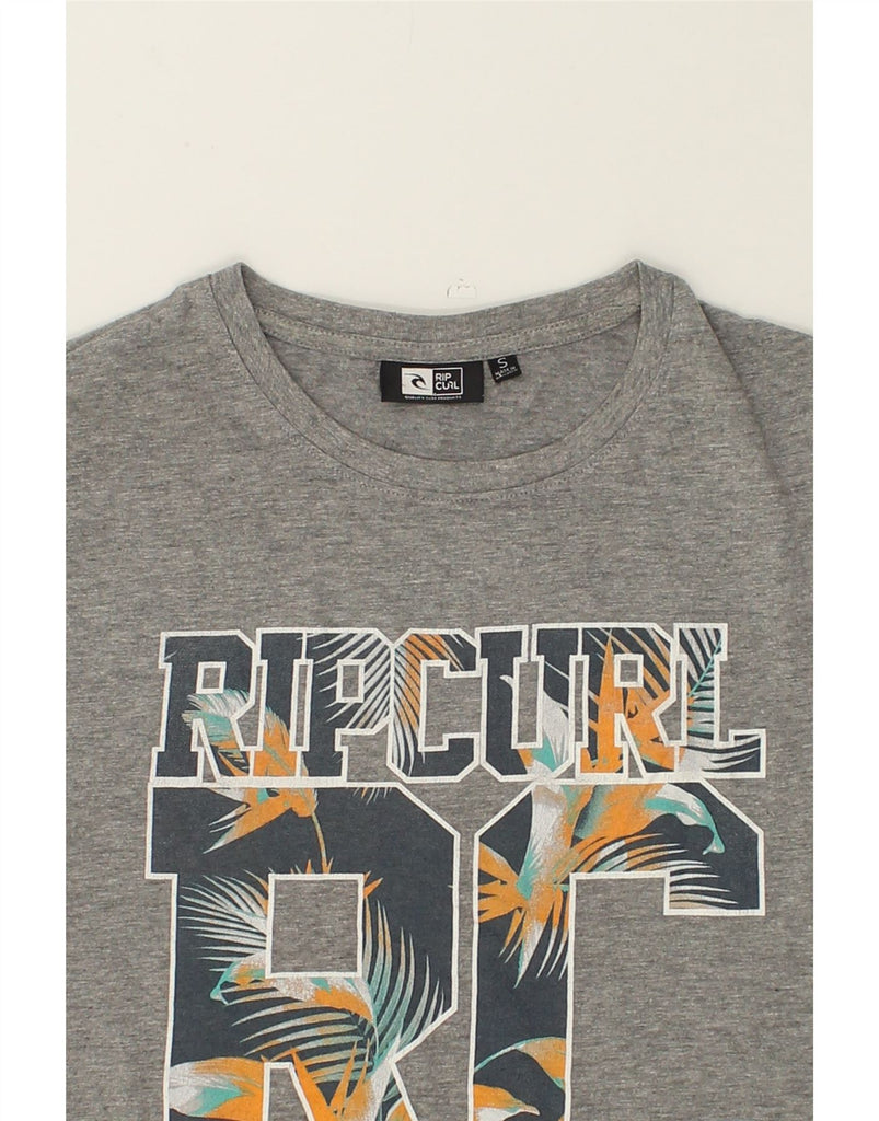 RIP CURL Mens Graphic T-Shirt Top Small Grey Cotton | Vintage Rip Curl | Thrift | Second-Hand Rip Curl | Used Clothing | Messina Hembry 