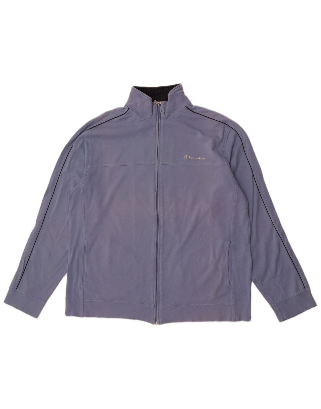 Champion Mens Tracksuit Top Jacket XL Blue Cotton