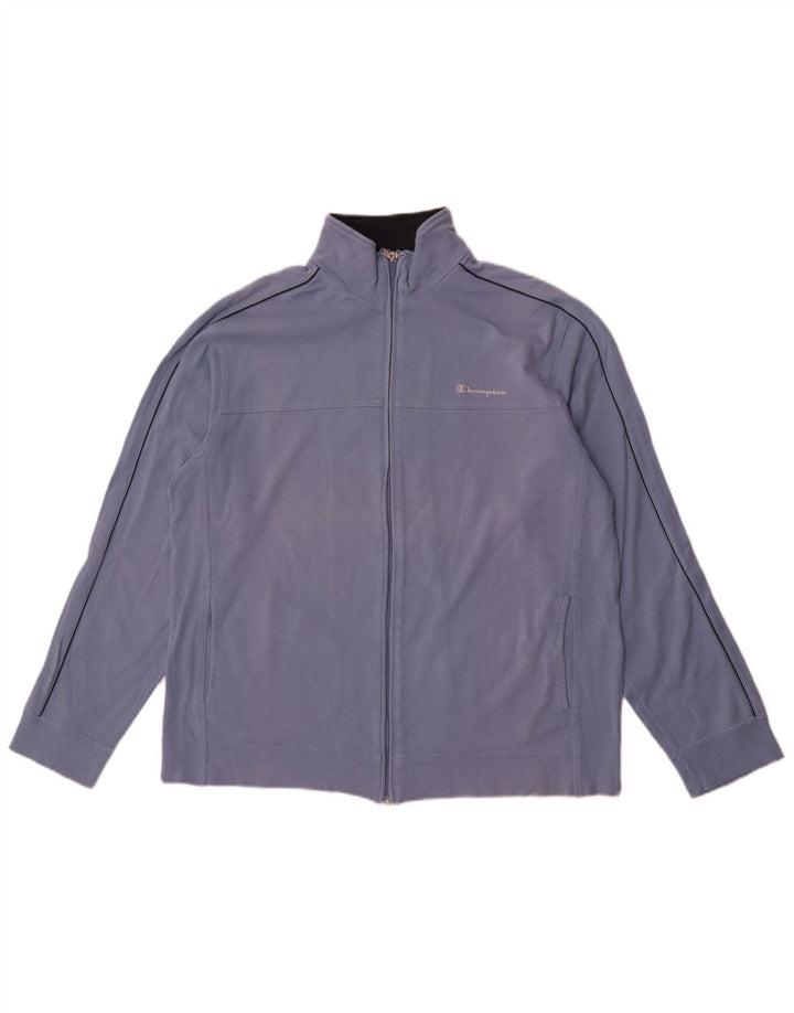 Champion Mens Tracksuit Top Jacket XL Blue Cotton