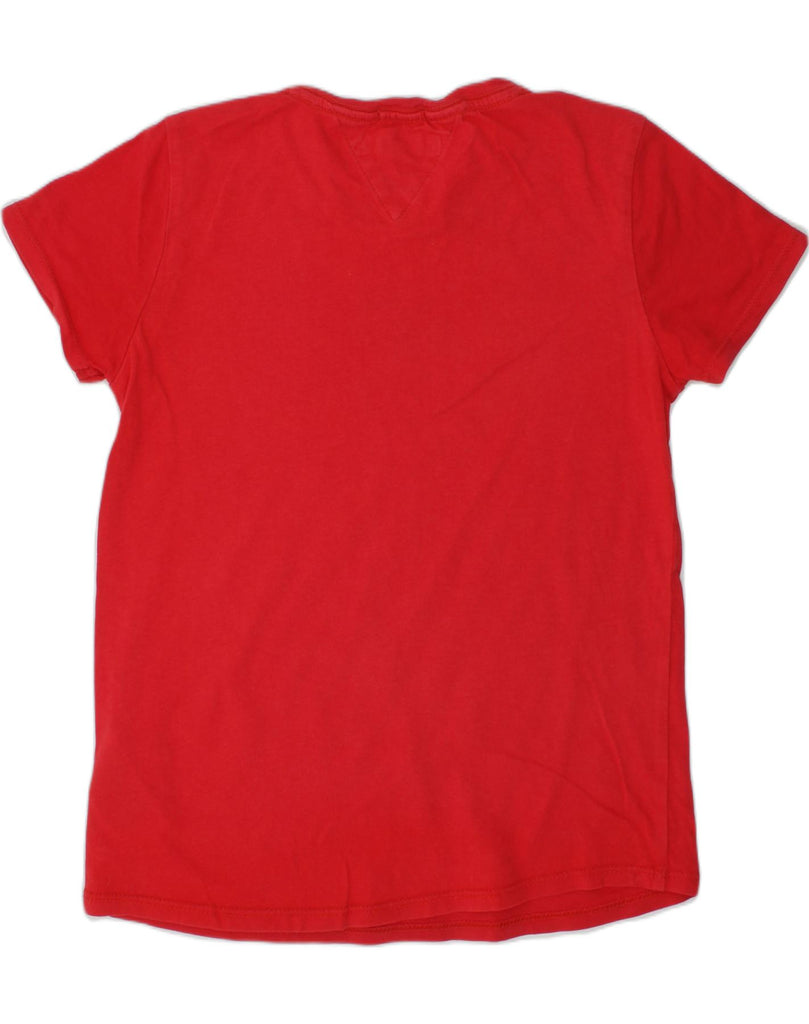 TOMMY HILFIGER Girls T-Shirt Top 9-10 Years Red Cotton | Vintage Tommy Hilfiger | Thrift | Second-Hand Tommy Hilfiger | Used Clothing | Messina Hembry 