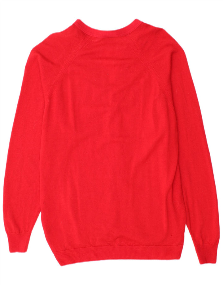 FIRST AVENUE Womens Cardigan Sweater UK 16 Large Red New Wool