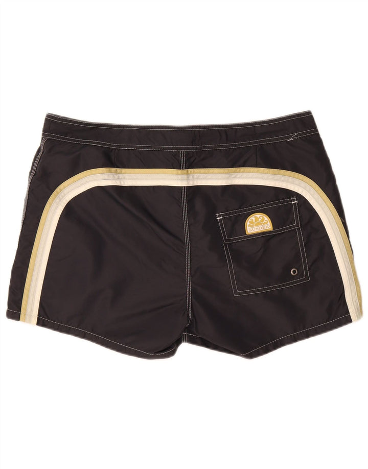 Sundek Mens Swimming Shorts XL  Black Striped