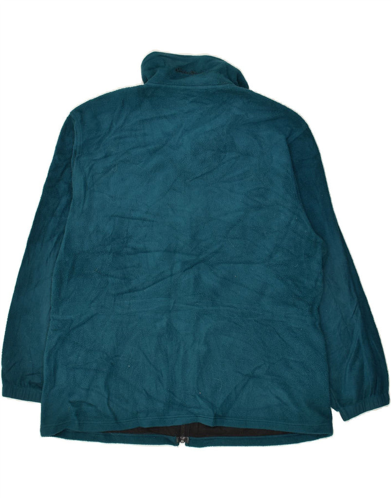 EDDIE BAUER Womens Fleece Jacket UK 18 XL Turquoise Polyester | Vintage Eddie Bauer | Thrift | Second-Hand Eddie Bauer | Used Clothing | Messina Hembry 