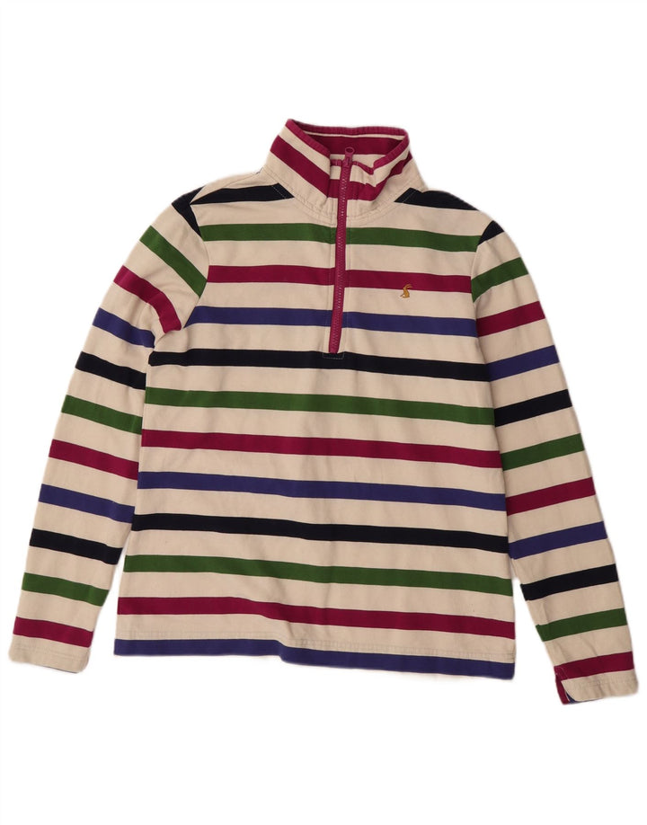 JOULES Womens Sweatshirt Jumper UK 12 Medium  Multicoloured Striped