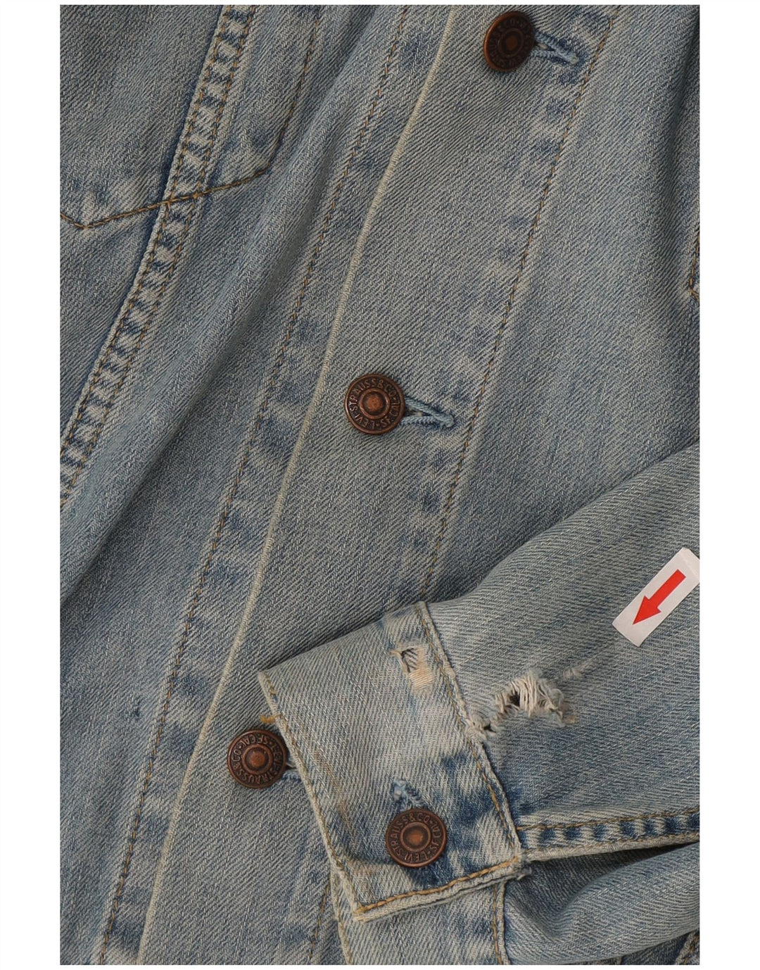 Levi's Mens Denim Jacket UK 40 Large Blue