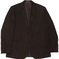 Marks & Spencer Mens 2 Button Blazer Jacket UK 44 XL Black Polyester