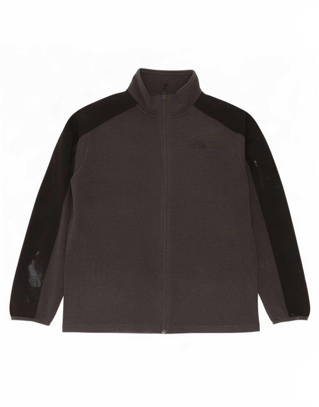 The North Face Mens Fleece Jacket UK 40 Large Grey Colourblock Polyester