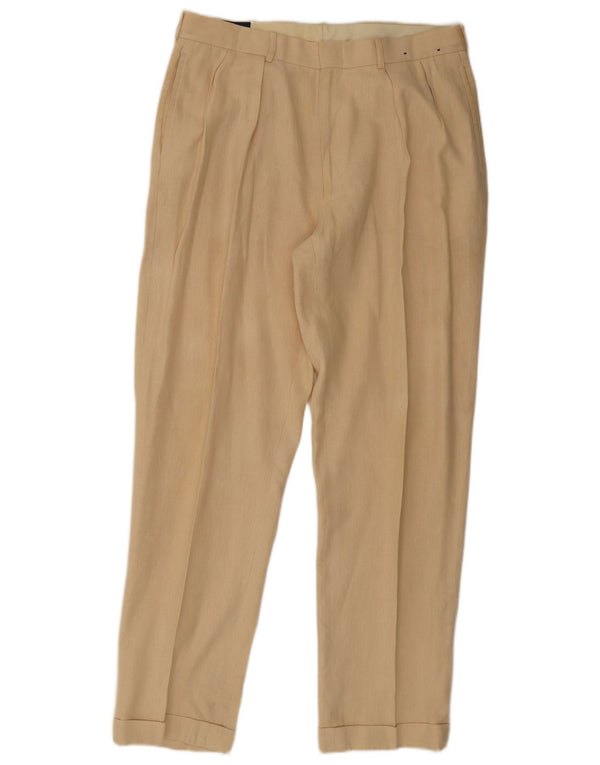 Polo Ralph Lauren Mens Pegged Chino Trousers W36 L32 Beige Flax
