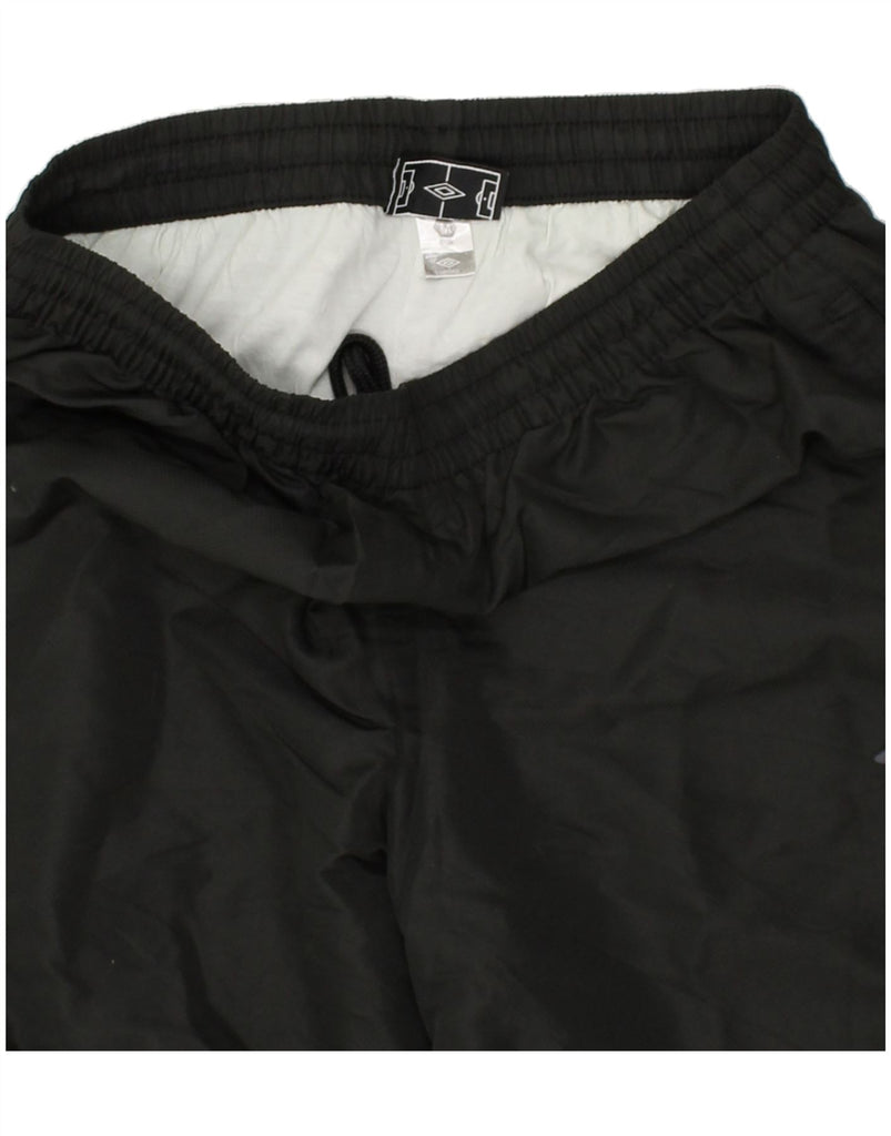UMBRO Mens Tracksuit Trousers Joggers Medium Black Polyester | Vintage Umbro | Thrift | Second-Hand Umbro | Used Clothing | Messina Hembry 