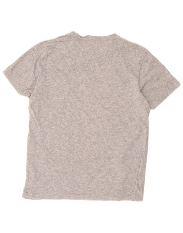 Billabong Mens Graphic T-Shirt Top Medium Grey Flecked Cotton