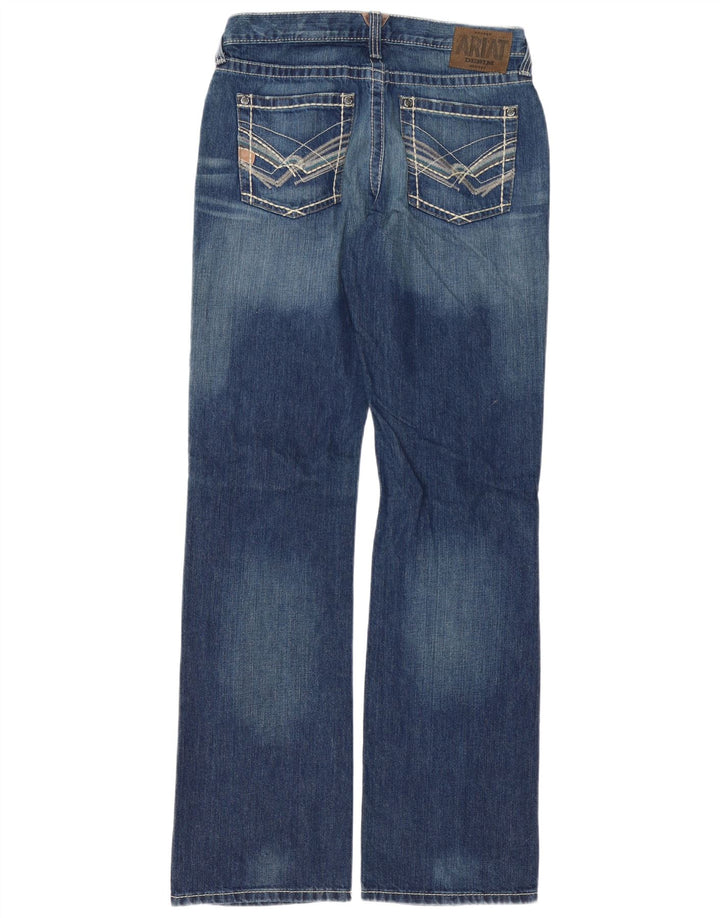 Ariat Womens Slim Bootcut Jeans W33 L38 Blue Cotton