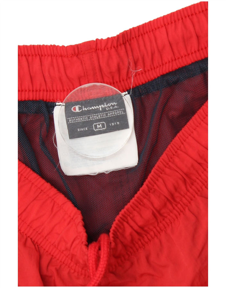 Champion Mens Sport Shorts Medium Red Colourblock