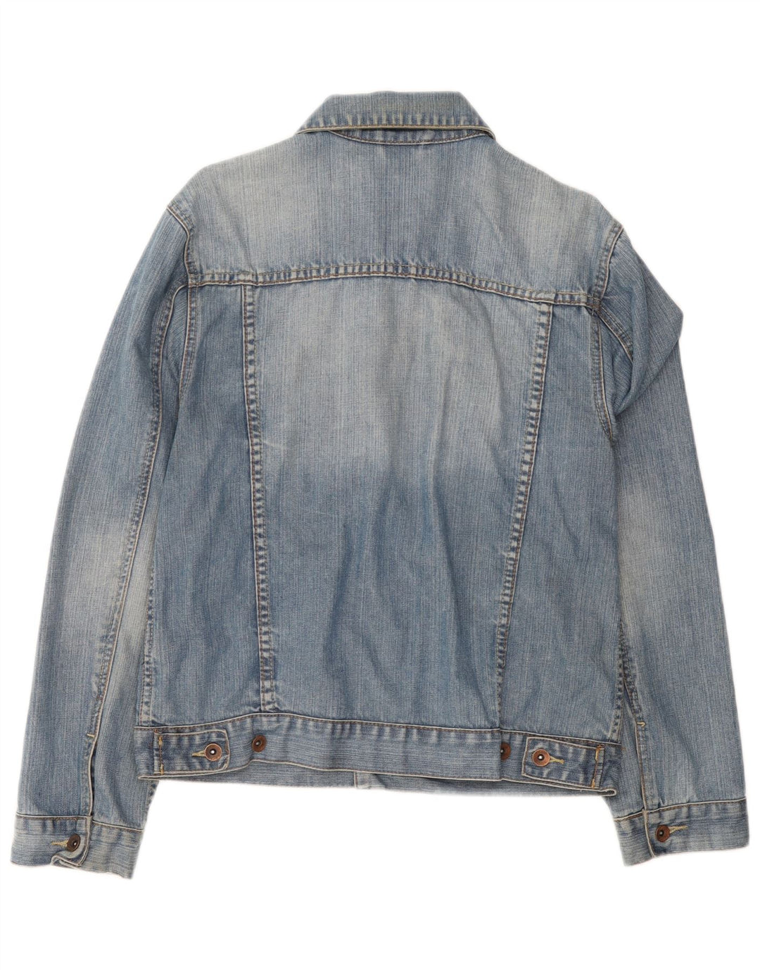 Oviesse Womens Denim Jacket UK 16 Large Blue Cotton