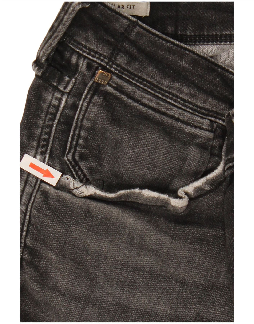 Jack & Jones Mens Regular Fit Denim Shorts XL W38 Grey Cotton