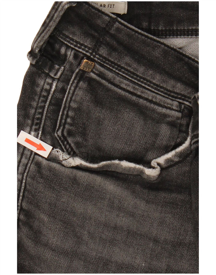 Jack & Jones Mens Regular Fit Denim Shorts XL W38 Grey Cotton