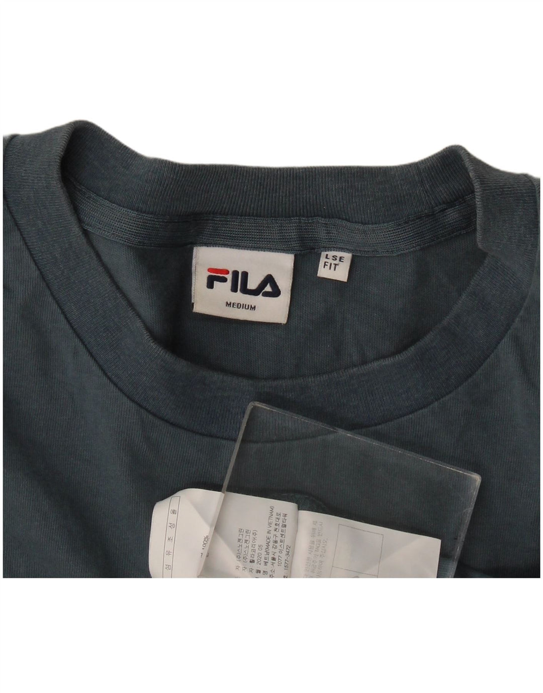 Fila Mens Loose Fit Graphic T-Shirt Top Medium Blue