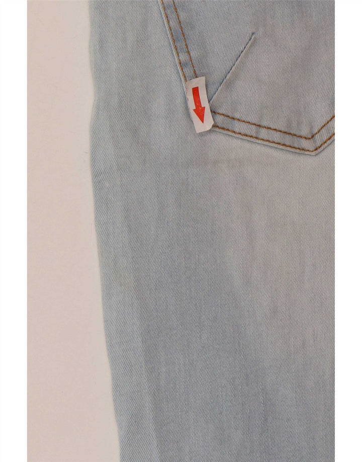 Zara Mens Distressed Slim Jeans EU 38 Small W30 L27 Blue Cotton